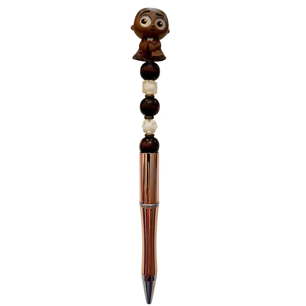 Disney Doorables Star Wars Mace Windu Beaded Pen Rose Gold Jedi Collectible
